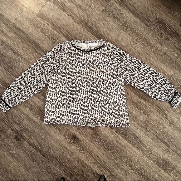 209wst38 leopard blouse new - Picture 2 of 6